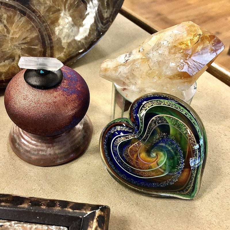 Home Decor- Fossils, Crystals, Art Glass, Pottery Utopianorthwest 