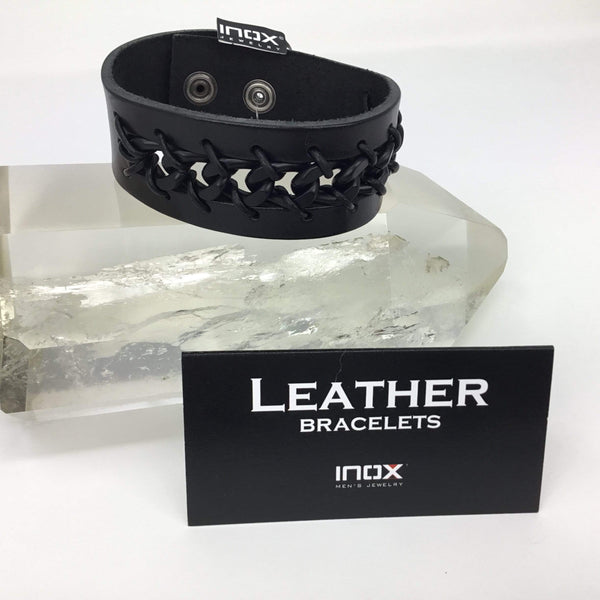 Men’s Leather Link Bracelet Utopianorthwest 