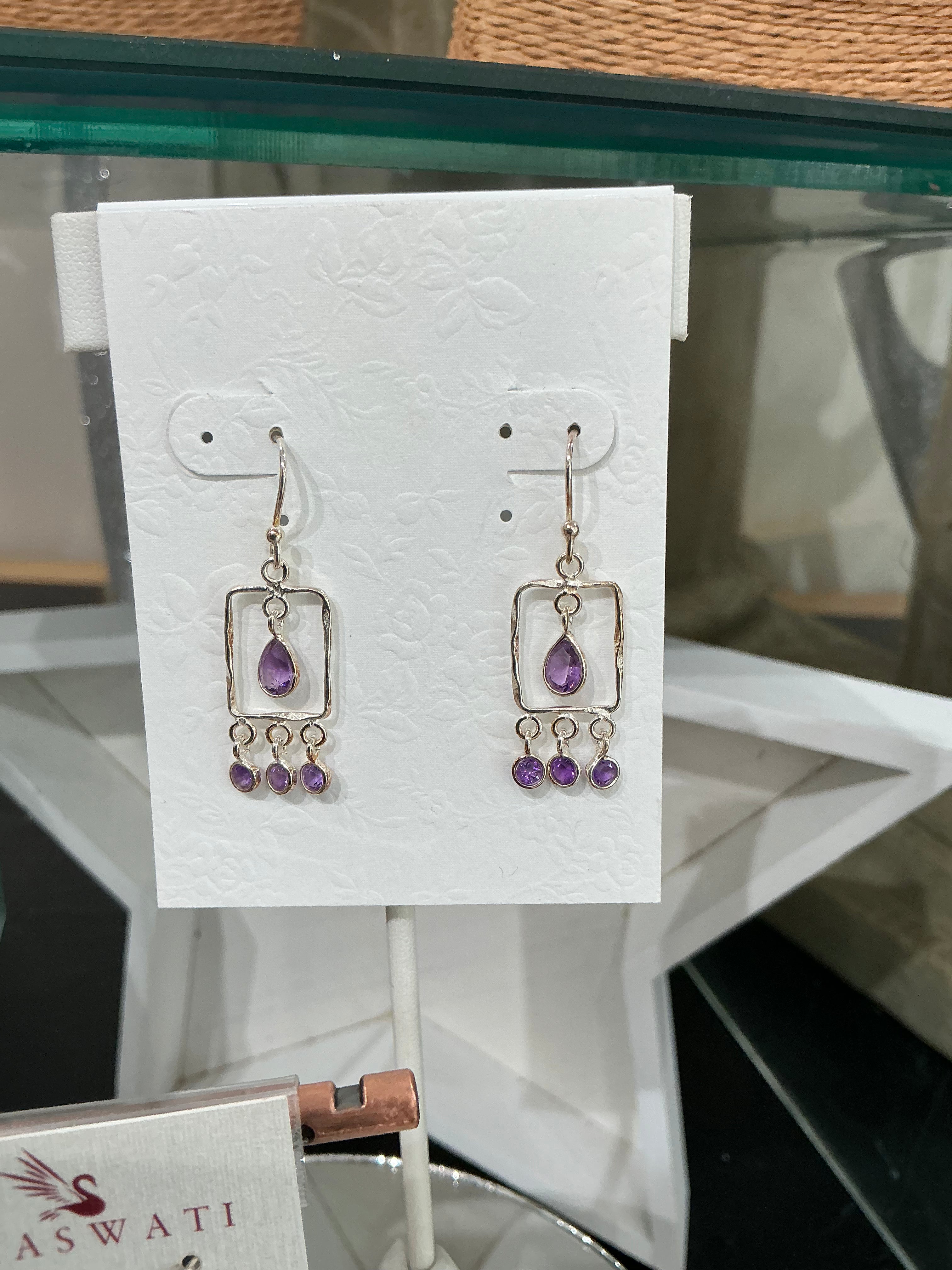 Amethyst earring