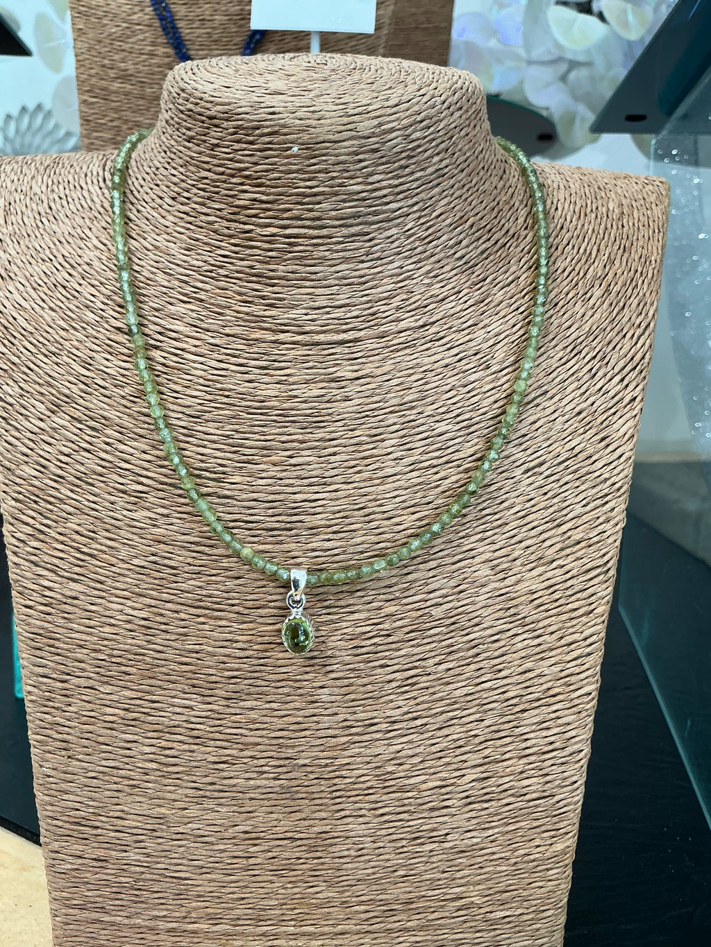 Meraki peridot necklace