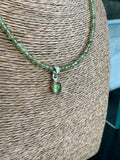 Petite Oval Peridot Pendant