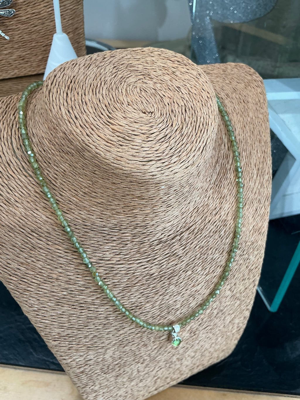Meraki peridot necklace
