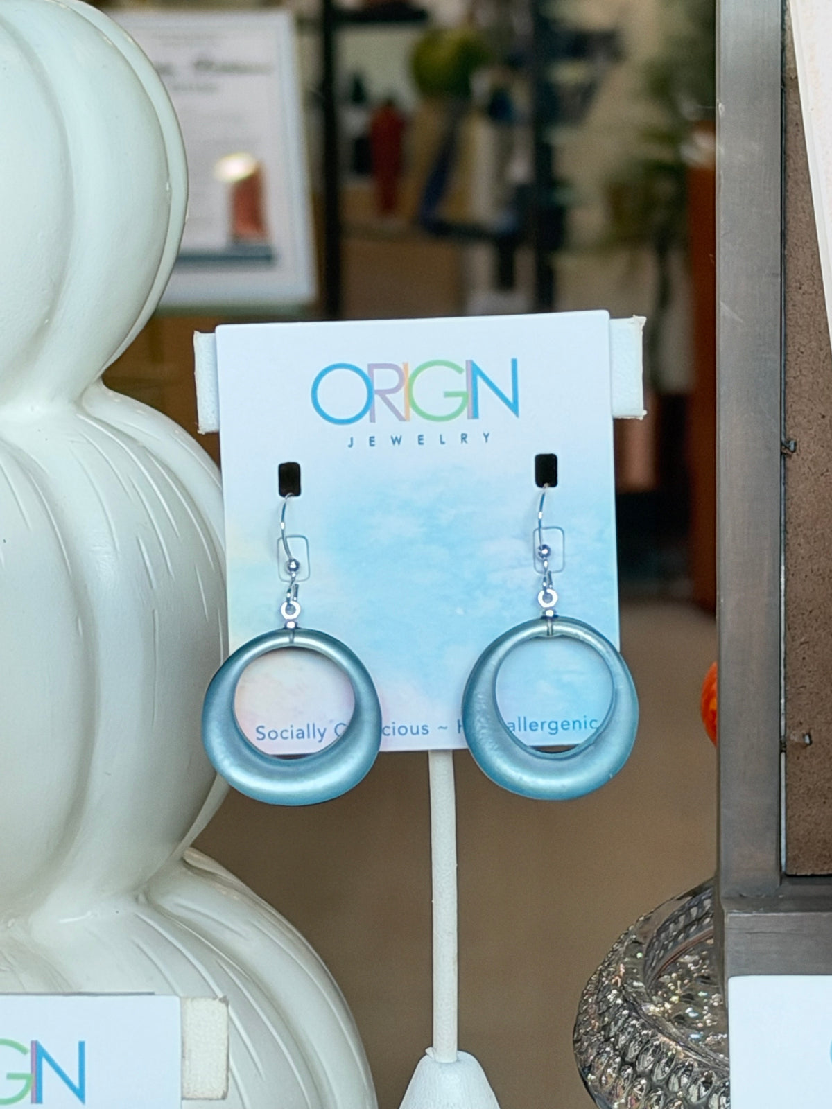 Blue earrings