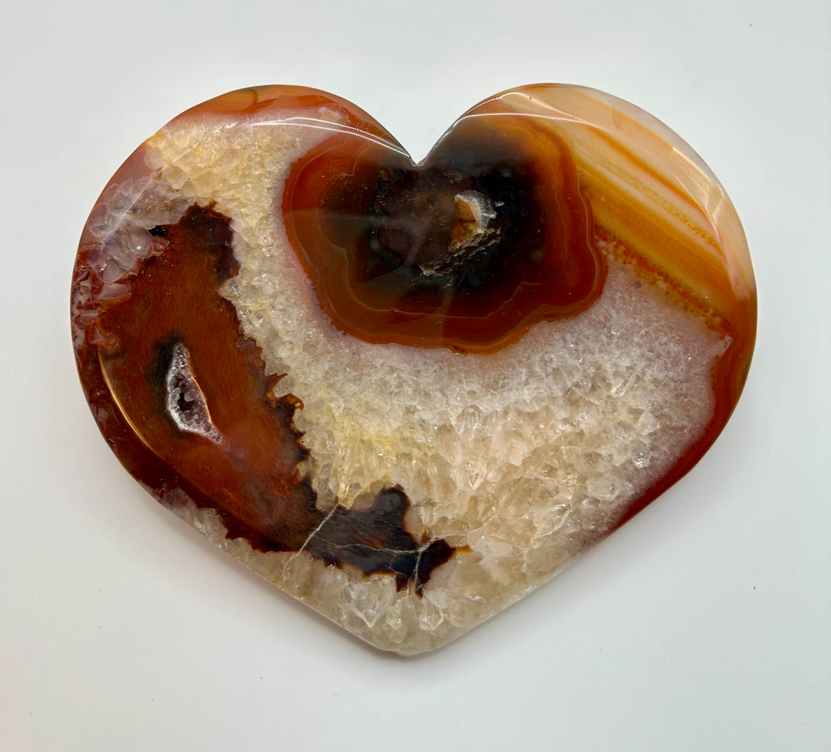 Carnelian Heart Stone
