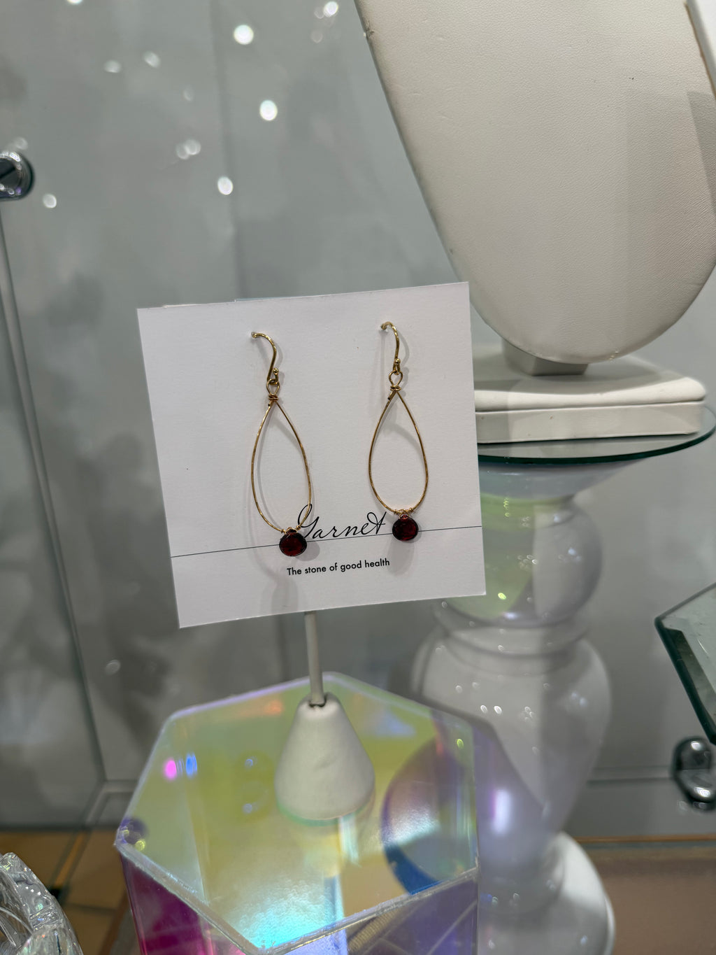 Garnet earrings