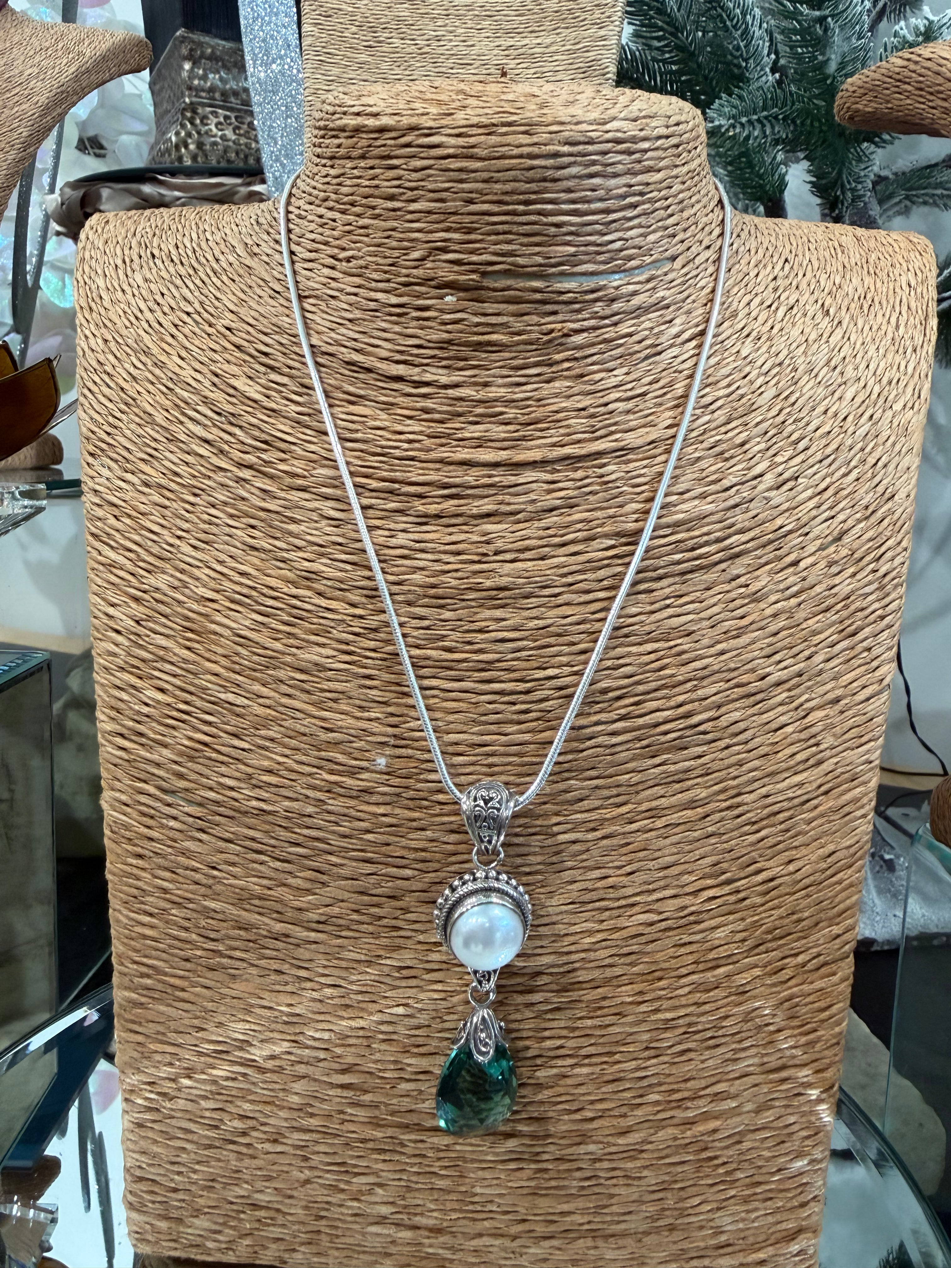 P&B Silver chain 16”  necklace