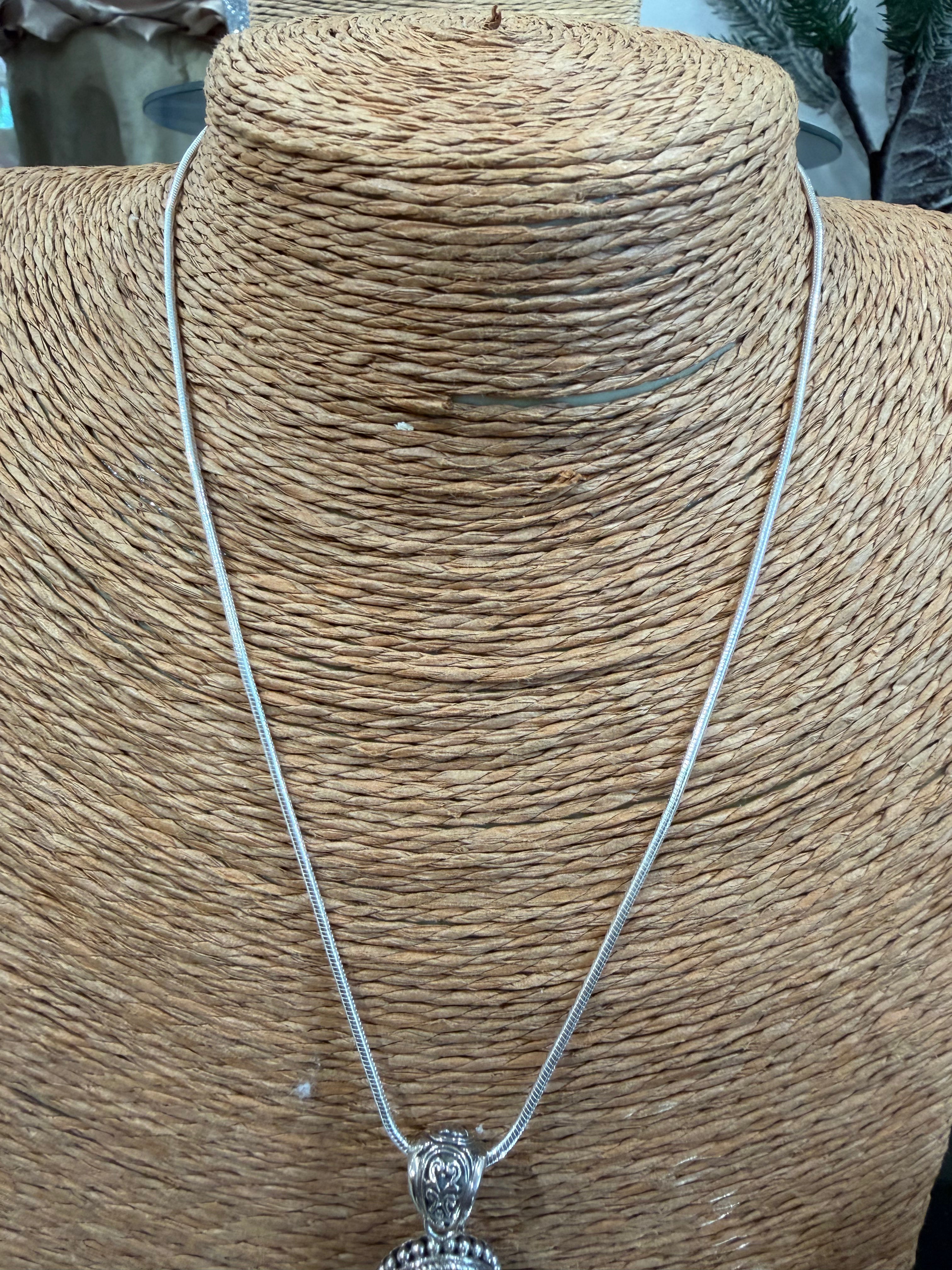 P&B Silver chain 16”  necklace