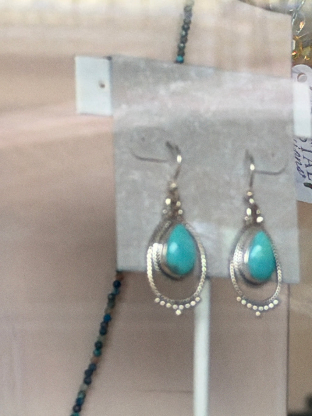 P & B turquoise earrings