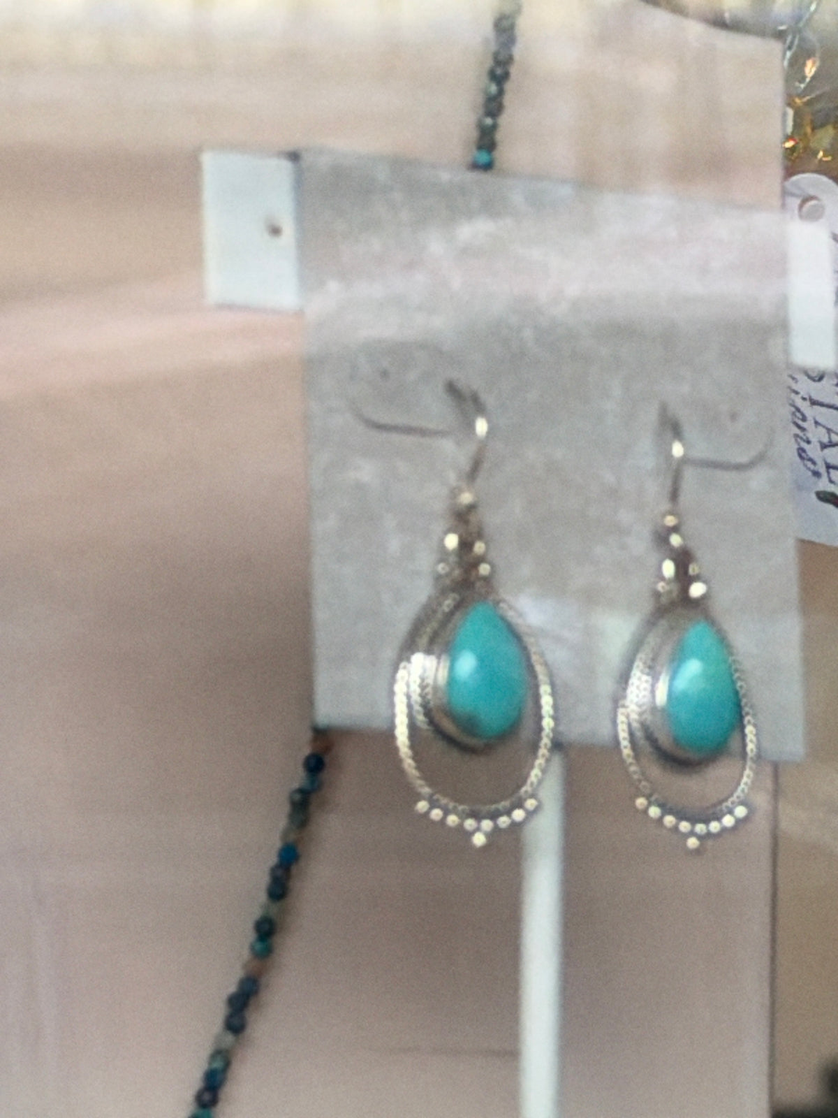 P & B turquoise earrings