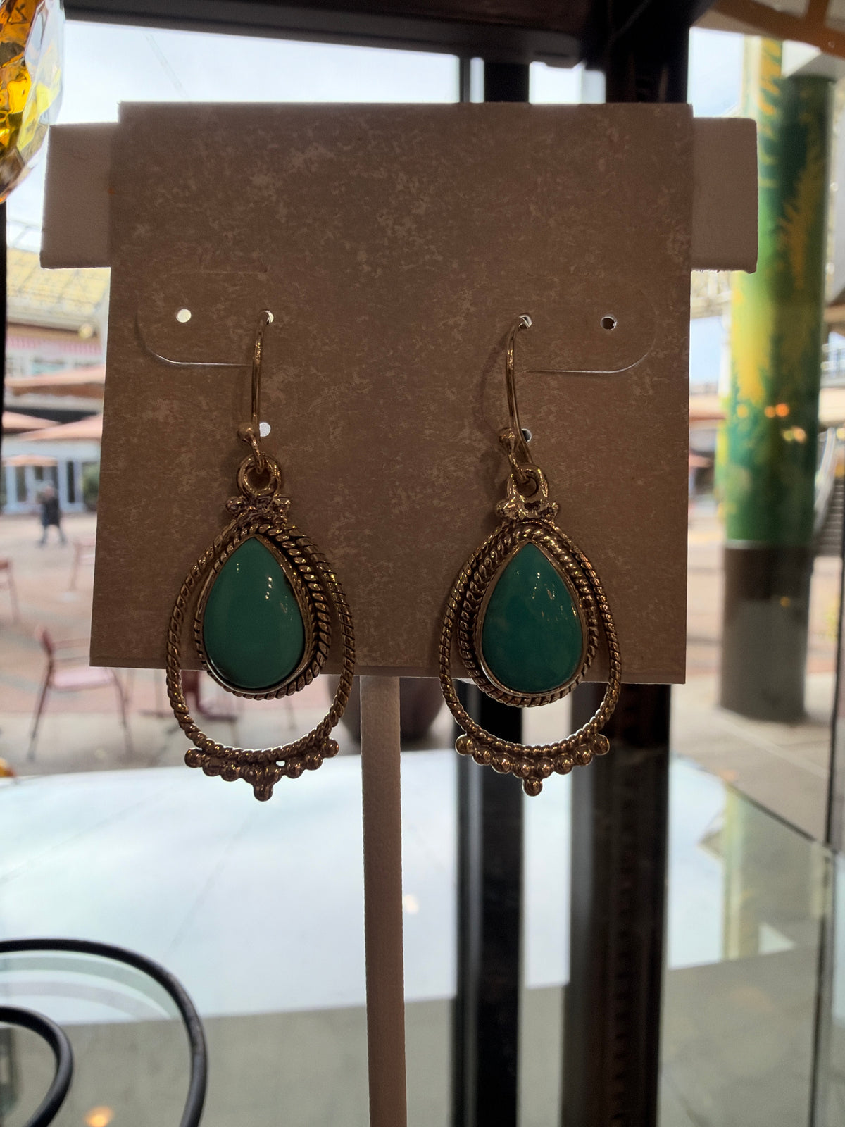 P & B turquoise earrings
