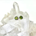 Peridot Stud Earrings, Sterling Silver Peridot Utopianorthwest