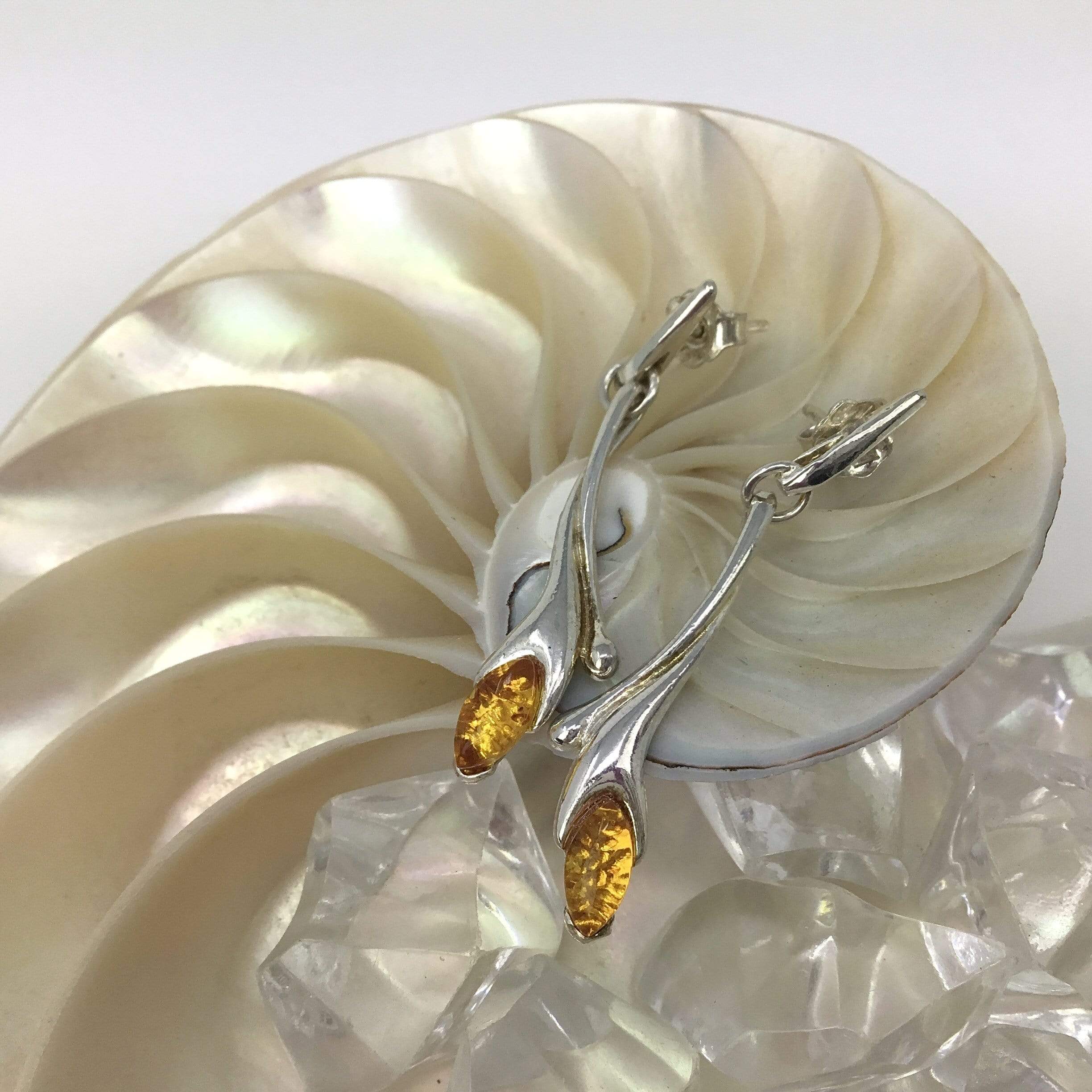 Amber Earrings- November’s Birthstones Utopianorthwest 