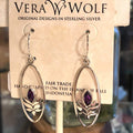 Amethyst Earrings- February Birthstone earrings Utopianorthwest 