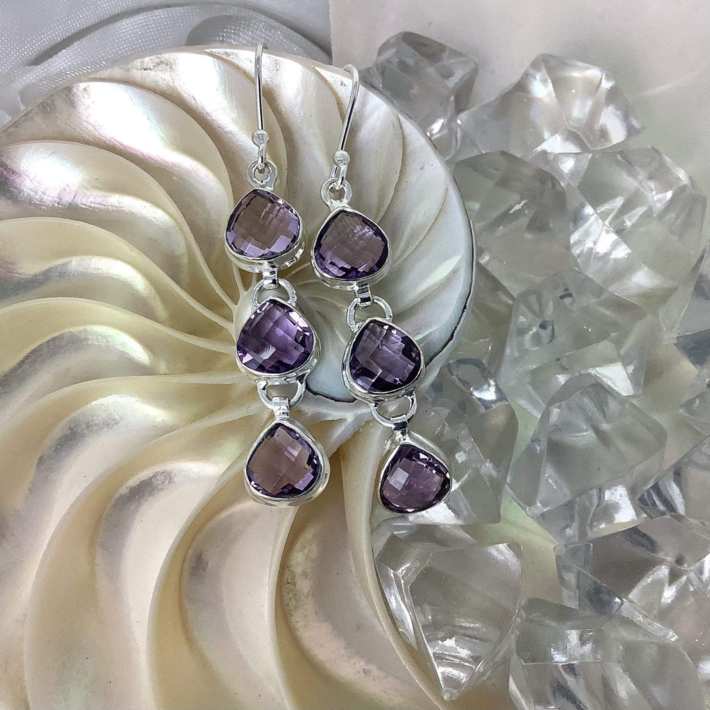 Amethyst Earrings, February Birthstone earrings Utopianorthwest 