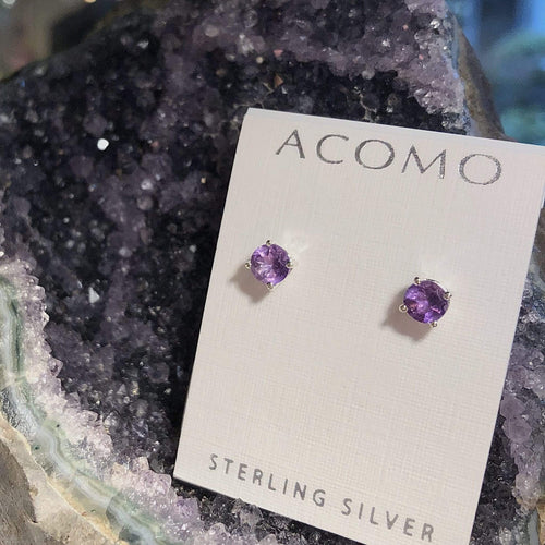 Amethyst earrings- February Birthstone earrings Utopianorthwest  Amethyst Geode sold separately.