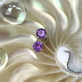 Amethyst Stud Earrings- February Birthstone Utopianorthwest 