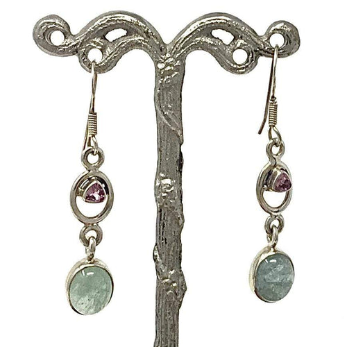 Aquamarine & Amethyst Earrings Utopianorthwest 