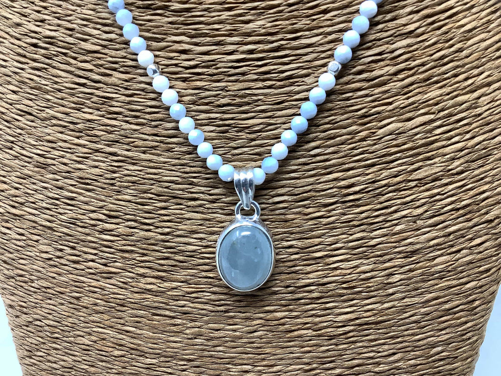 Aquamarine & Blue Opal Necklace Utopianorthwest 