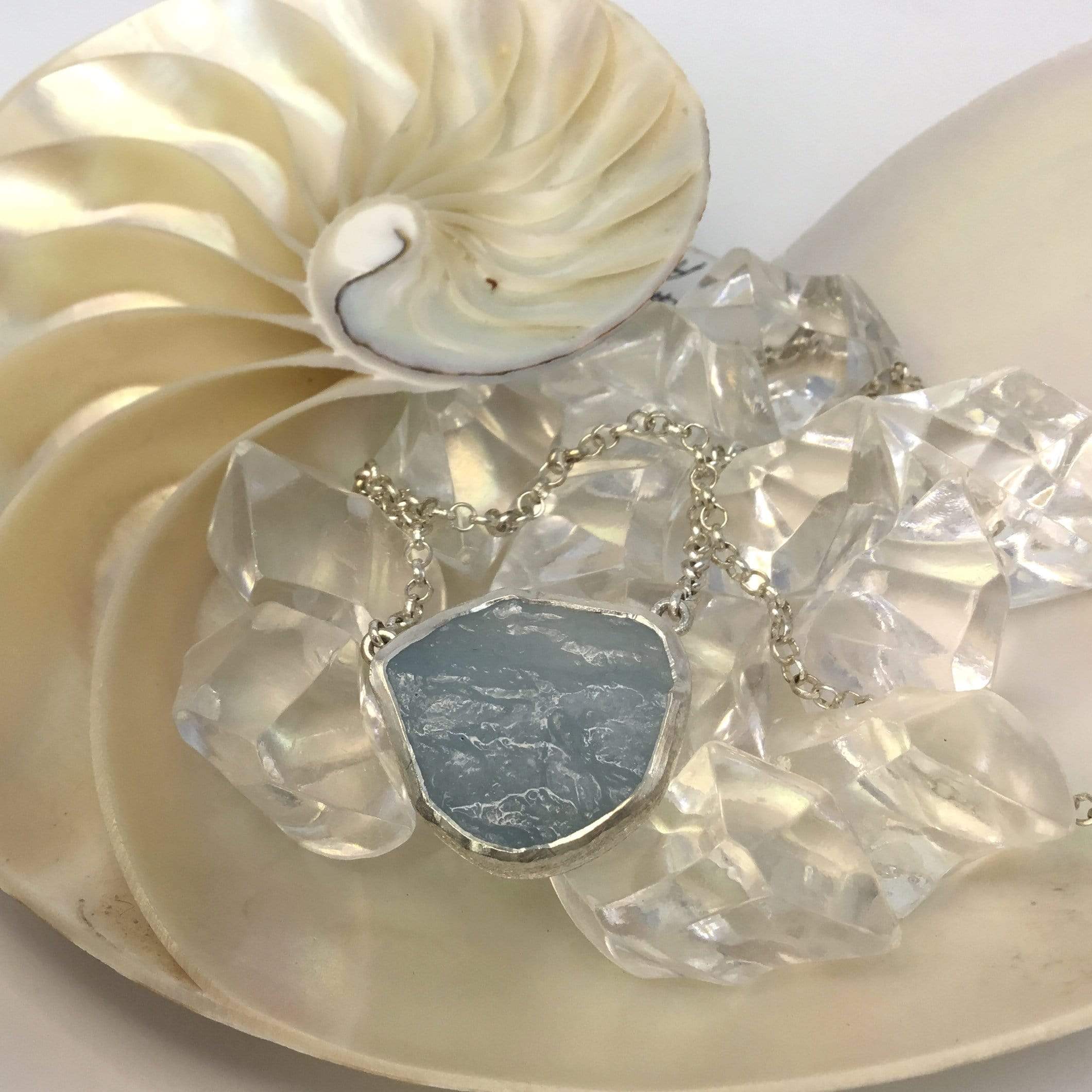 Aquamarine Necklace, March Birthstone Utopianorthwest 