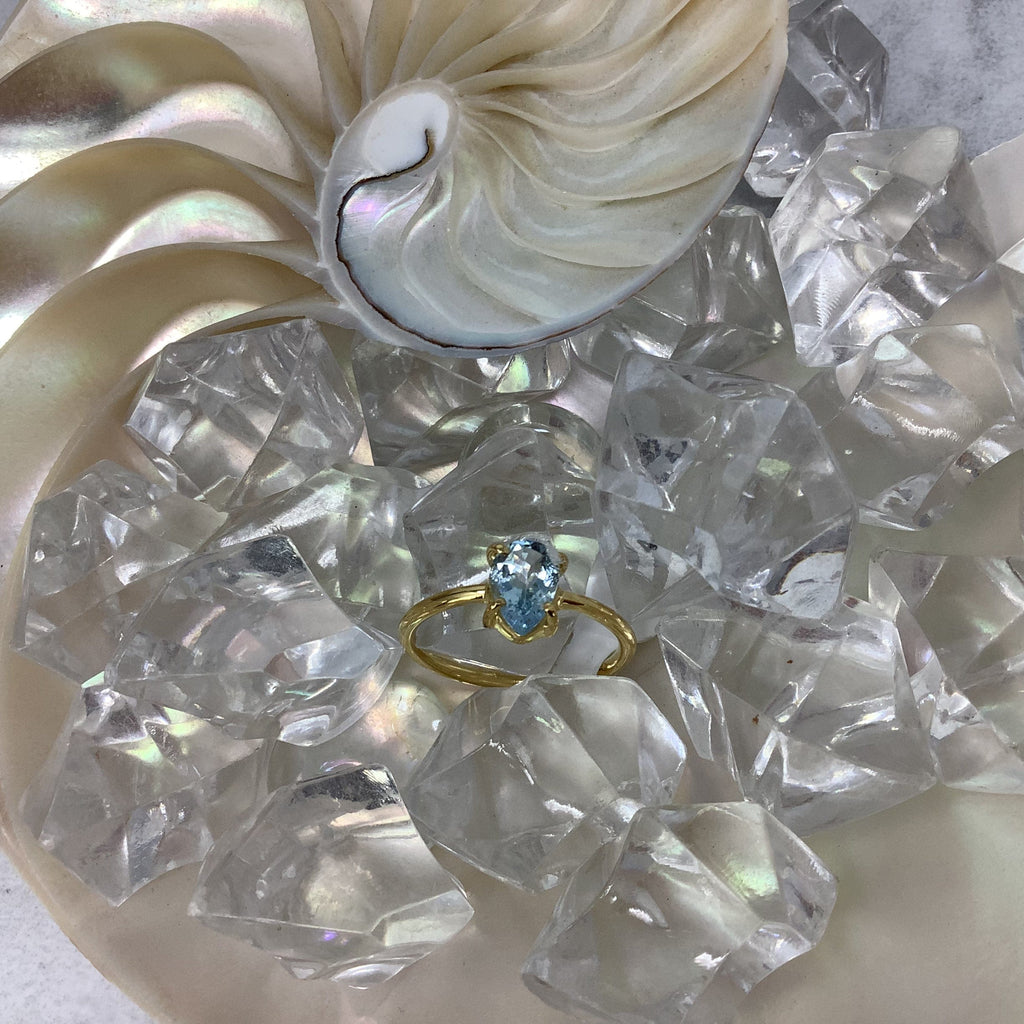Aquamarine Ring Jewelry Utopianorthwest 