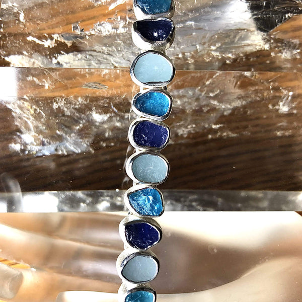 Aquamarine, Tanzanite & Apatite Bracelet Utopianorthwest 