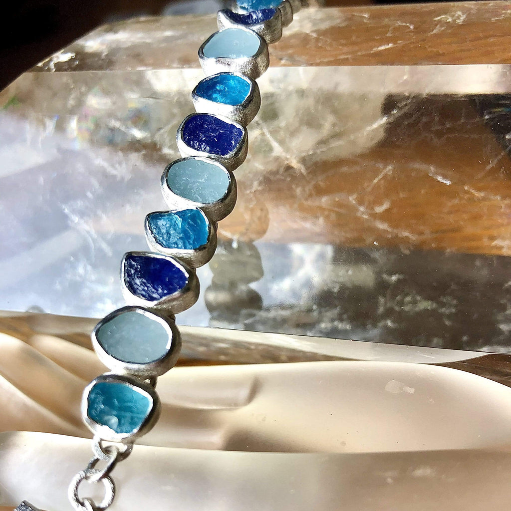 Aquamarine, Tanzanite & Apatite Bracelet Utopianorthwest 