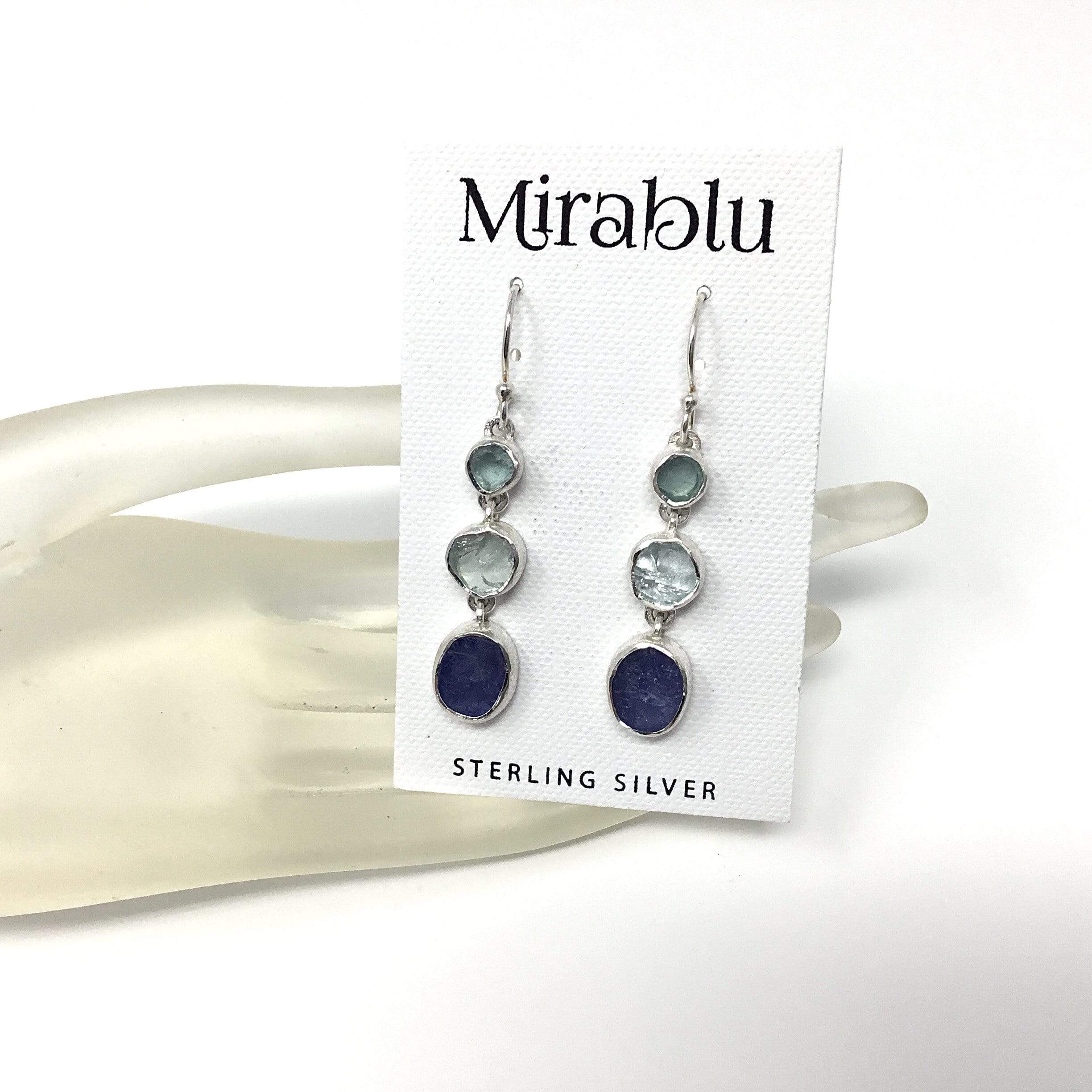 Aquamarine, Tanzanite, & Apatite Earrings Utopianorthwest 