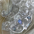 Blue Topaz & Opal Necklace Utopianorthwest 