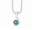 Blue Topaz Pendant, December Bu Utopianorthwest 