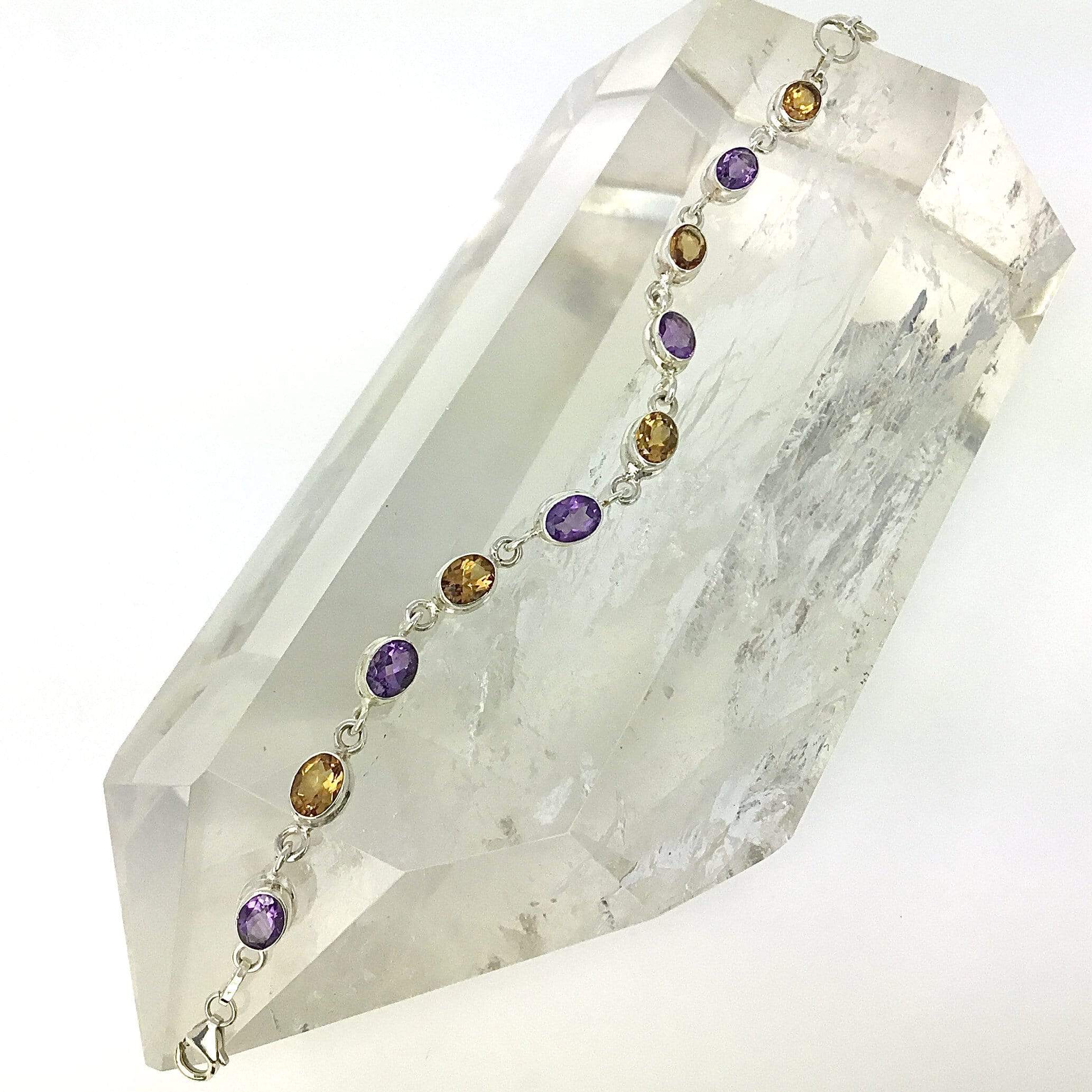 Citrine & Amethyst Bracelet Utopianorthwest 