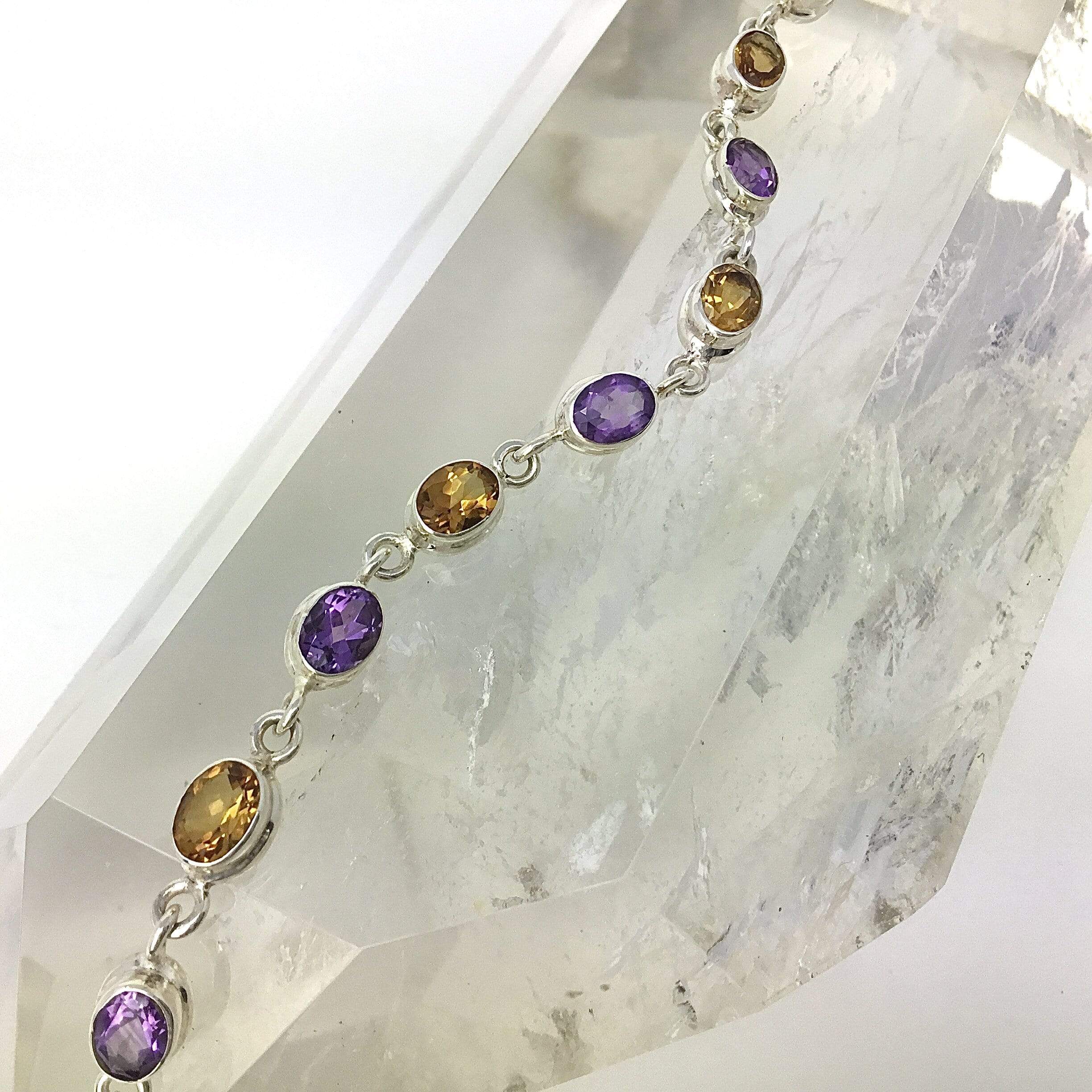Citrine & Amethyst Bracelet Utopianorthwest 