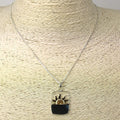 Citrine & Black Mother of Pearl Necklace Utopianorthwest 
