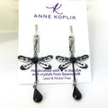 Dragonfly Earrings w/ Swarovski Crystals Utopianorthwest 