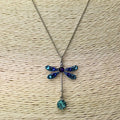 Dragonfly Swarovski Crystal Necklace Utopianorthwest 