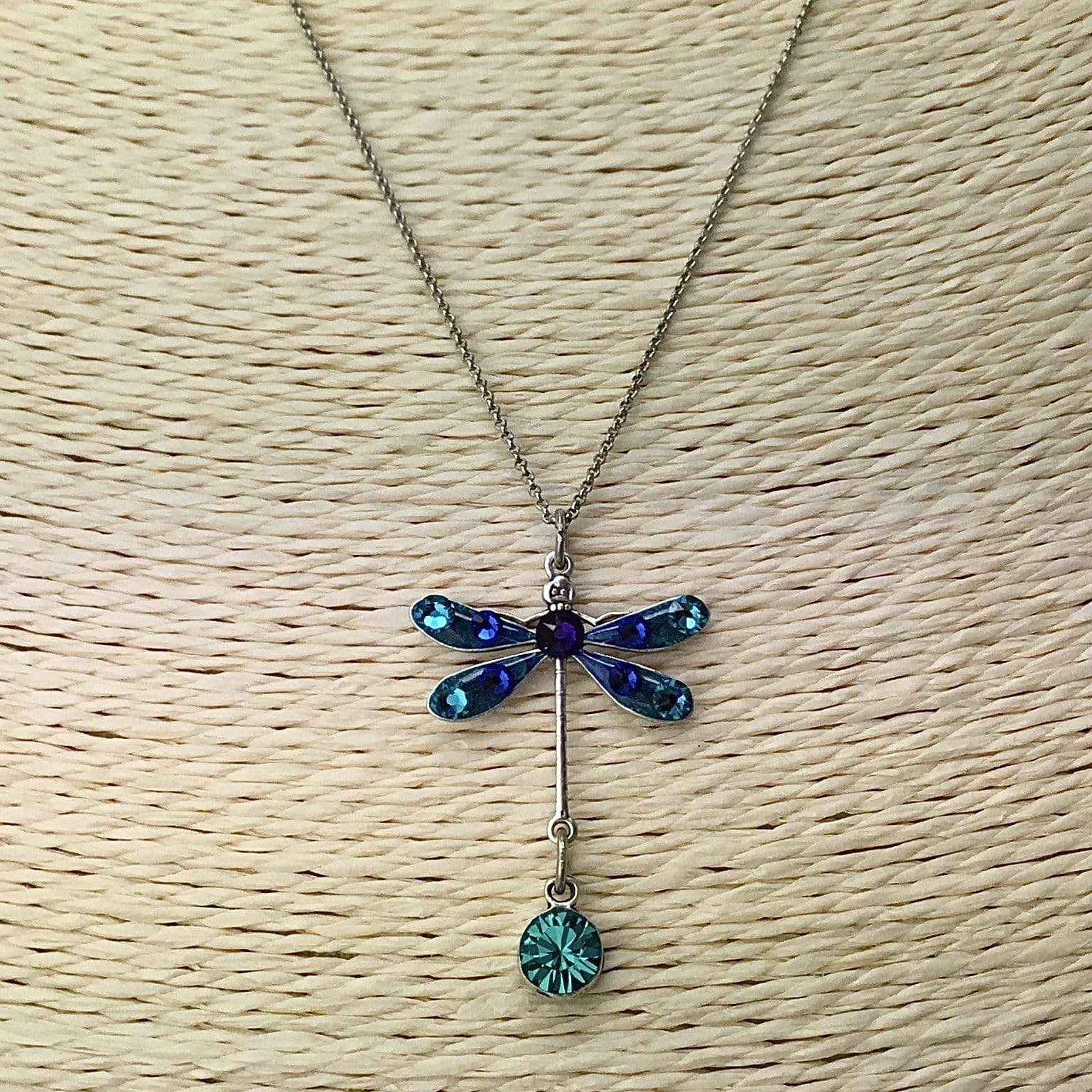 Dragonfly Swarovski Crystal Necklace Utopianorthwest 