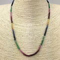 Emeralds, Sapphires, Rubies & Tourmalines- Precious Gemstone Necklace emeralds Utopianorthwest 