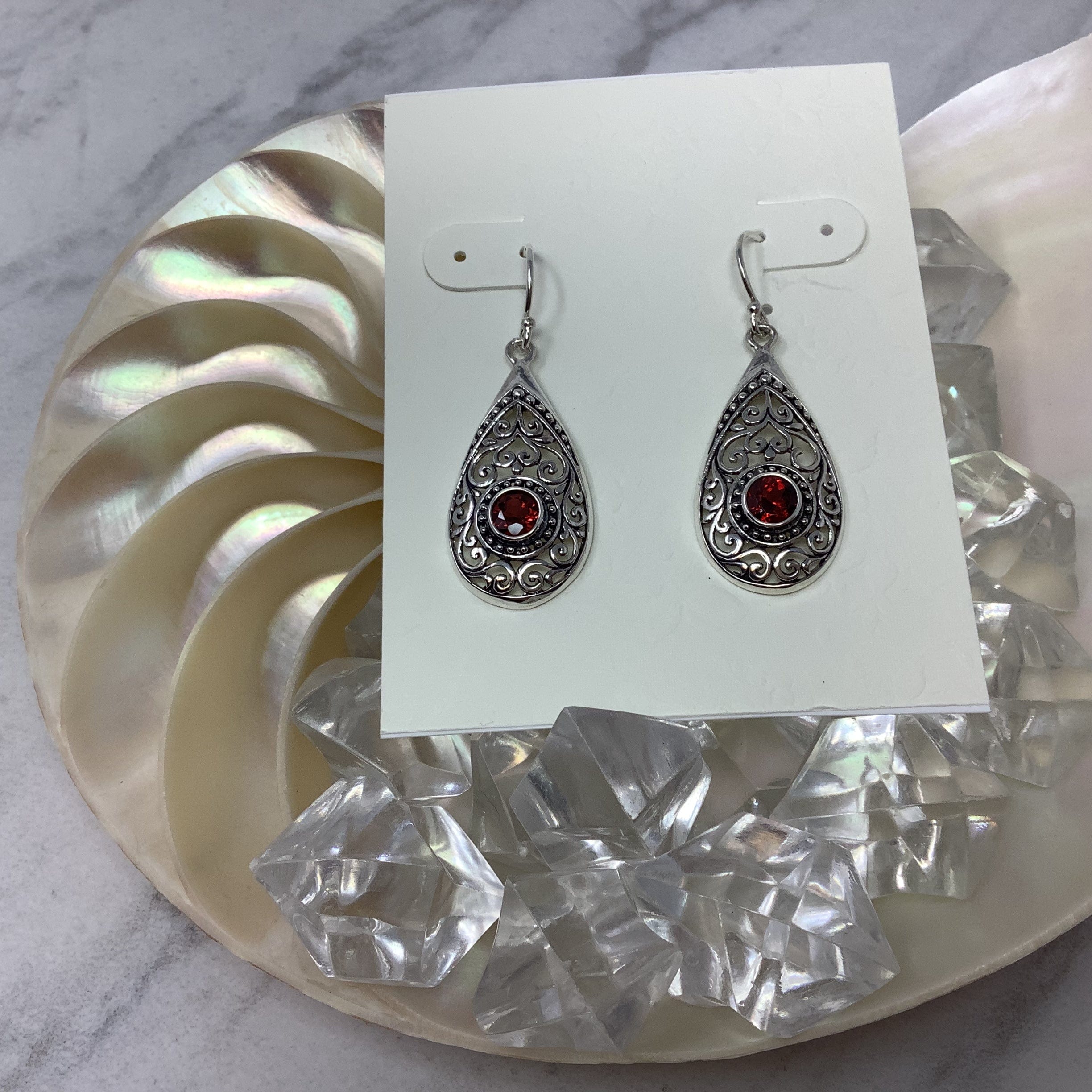 Garnet Earrings- January Birthstone Garnets, January Birthstone Utopianorthwest 