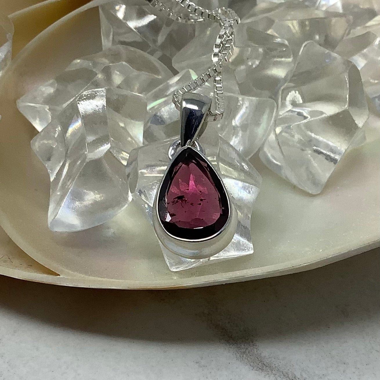 Garnet Necklace- January Birthstone Utopianorthwest 