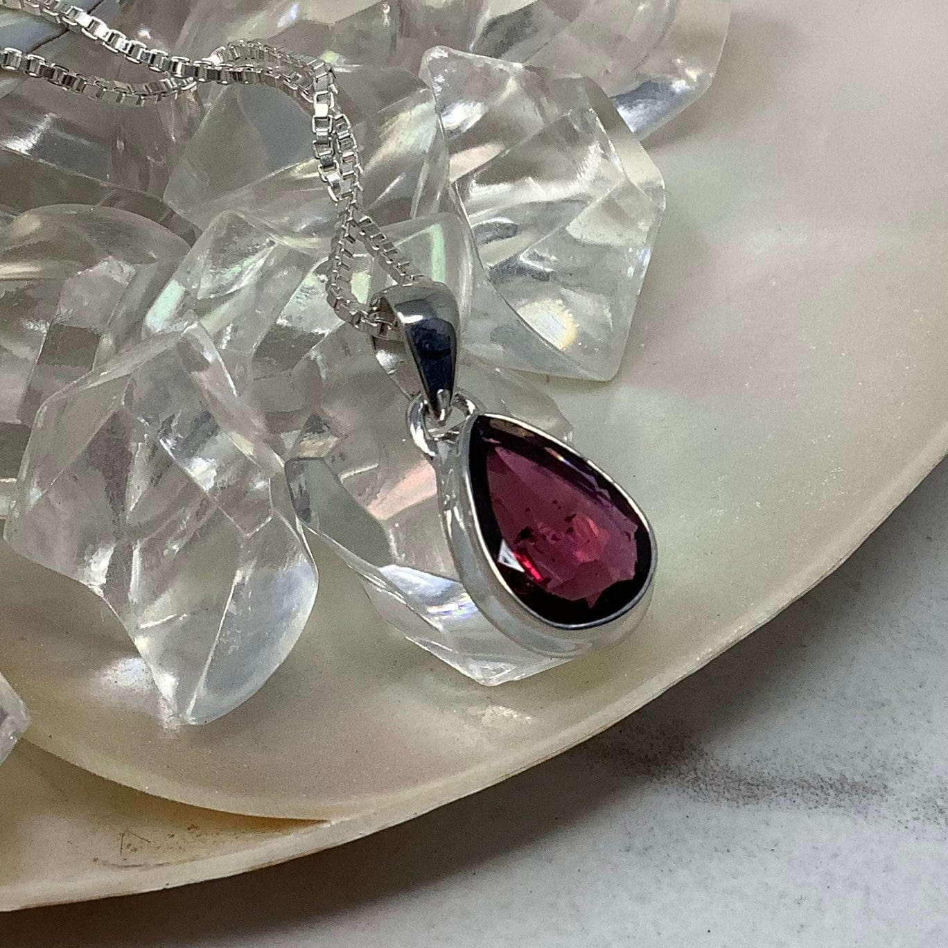 Garnet Necklace- January Birthstone Utopianorthwest 