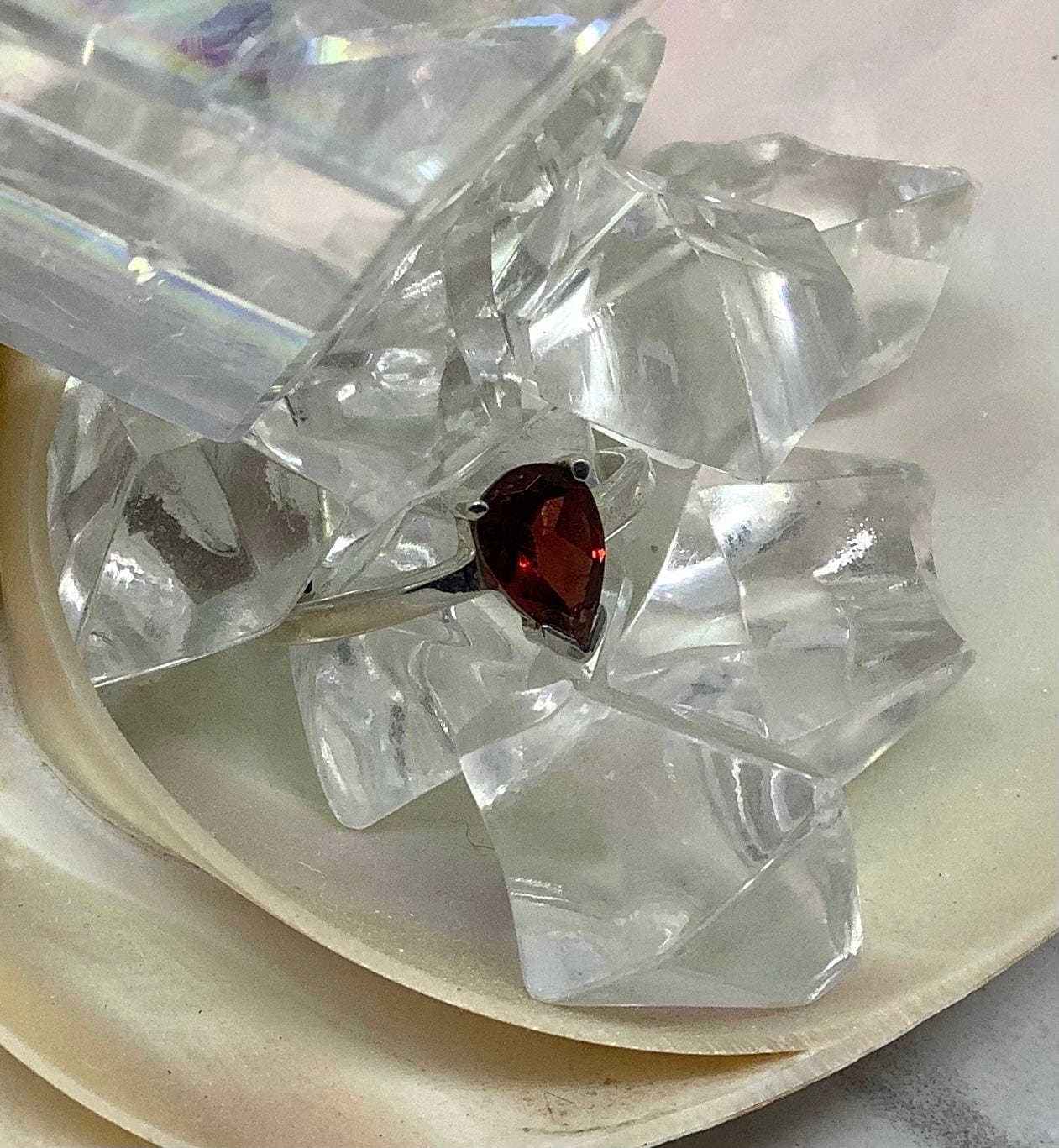 Garnet Ring- January Birthstone Utopianorthwest 