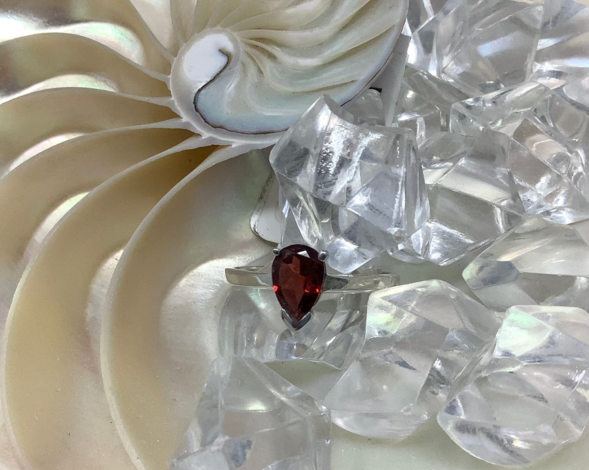 Garnet Ring- January Birthstone Utopianorthwest 