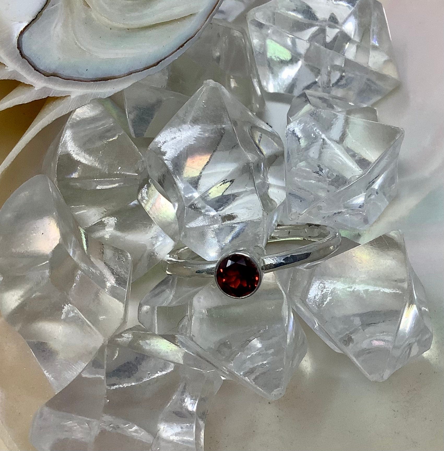 Garnet Ring- January Birthstone Utopianorthwest 