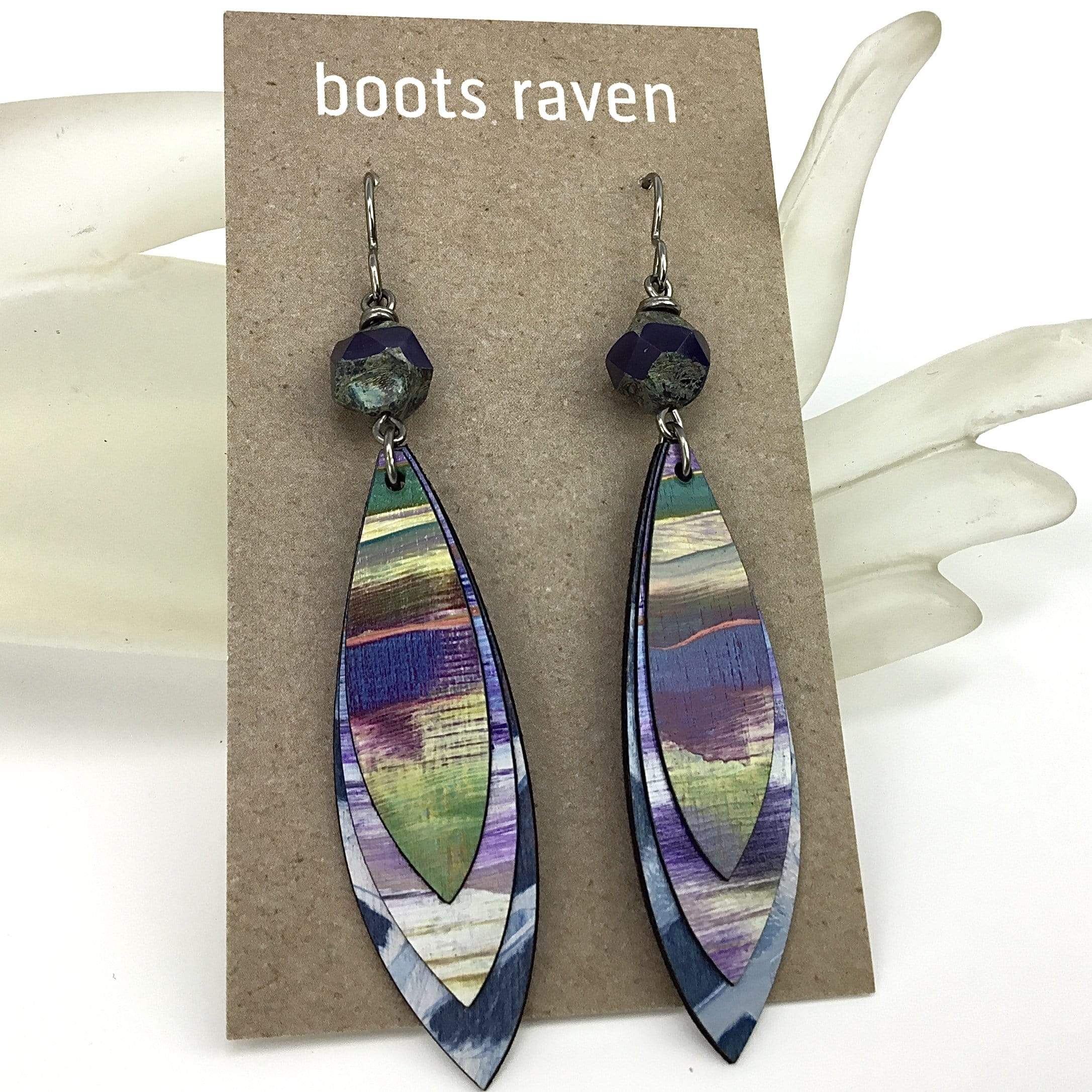 Hand Painted Birch Earrings Utopianorthwest 