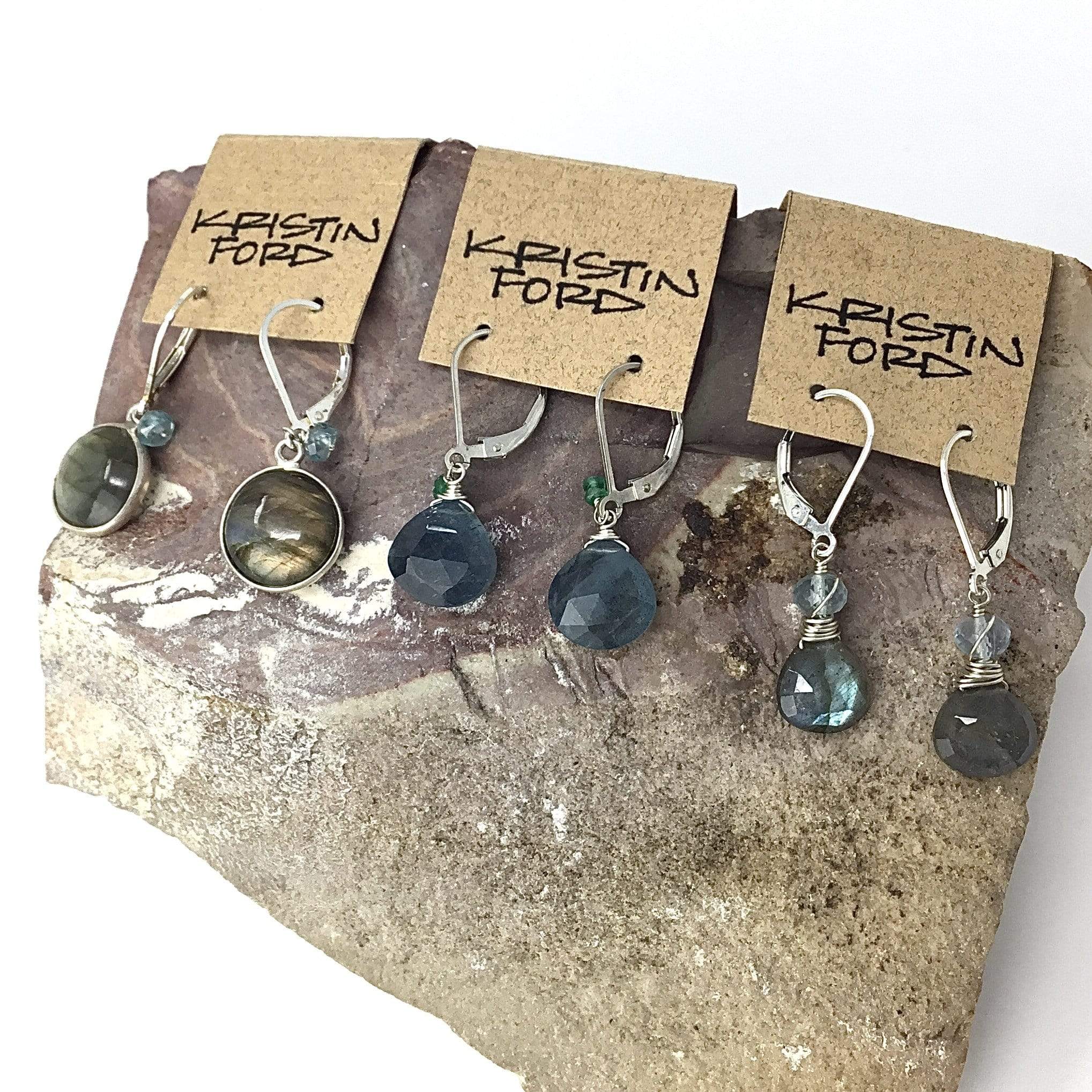 Labradorite & Aquamarine Earrings Utopianorthwest 