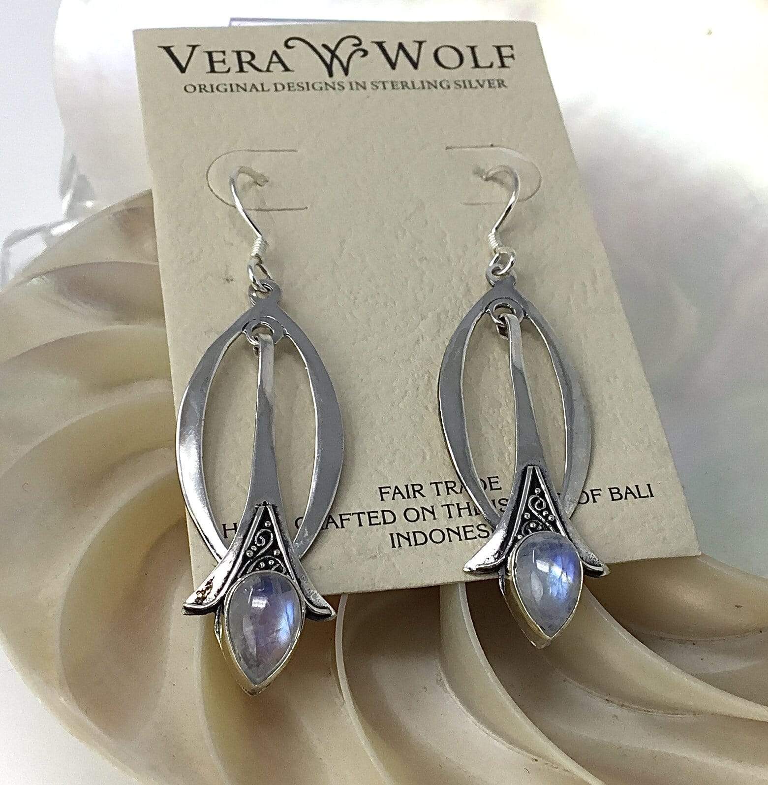 Moonstone Earrings Utopianorthwest 