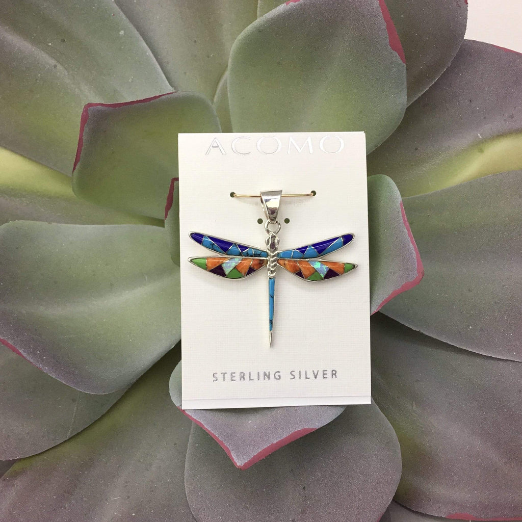 Multi stone Dragonfly Pendant Utopianorthwest 
