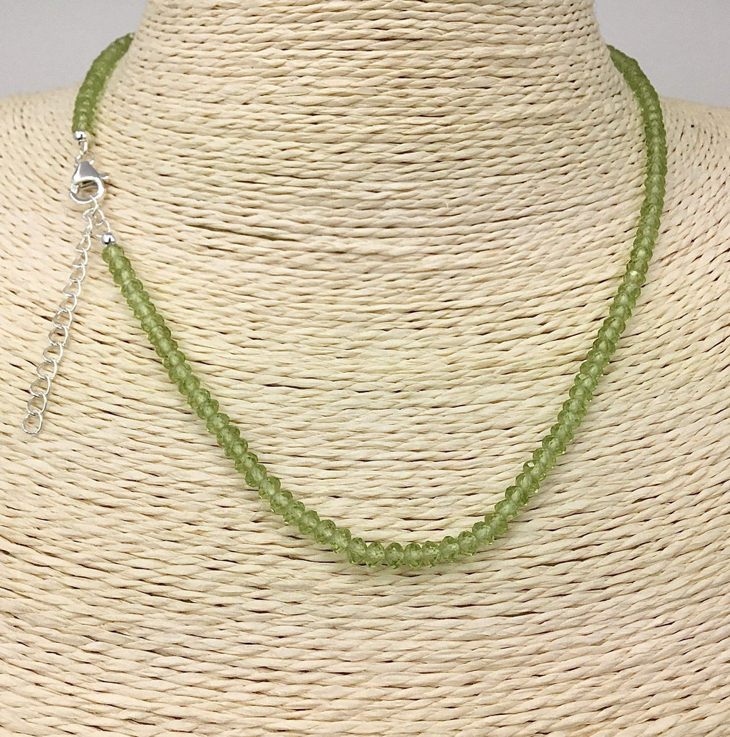 Peridot & Sterling Silver Necklace Peridot Utopianorthwest 
