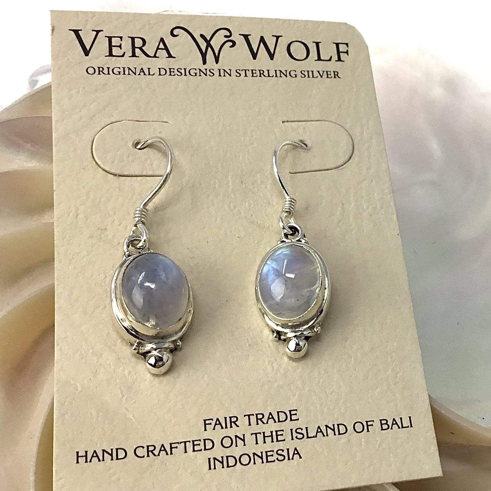 Rainbow Moonstone Earrings Utopianorthwest 