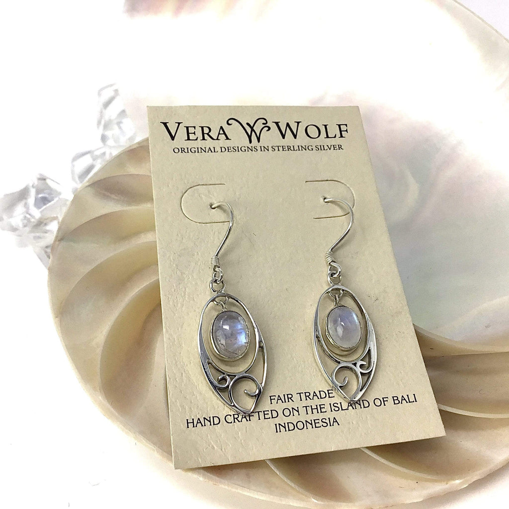 Rainbow Moonstone Earrings Utopianorthwest 