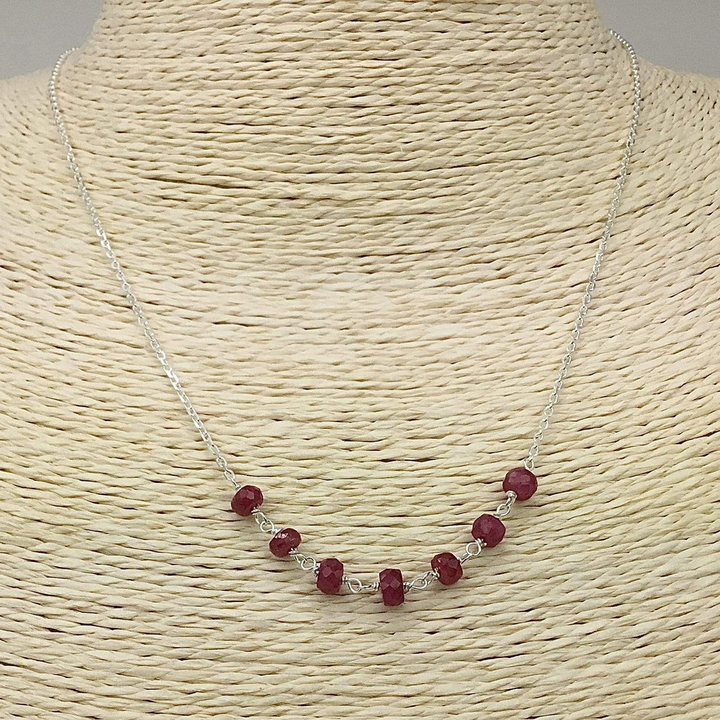 Ruby, Sterling Silver Necklace Utopianorthwest 
